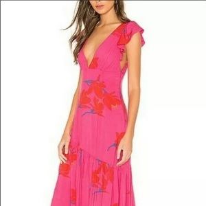 BEAUTIFUL Pink Free People She’s a Waterfall Dress